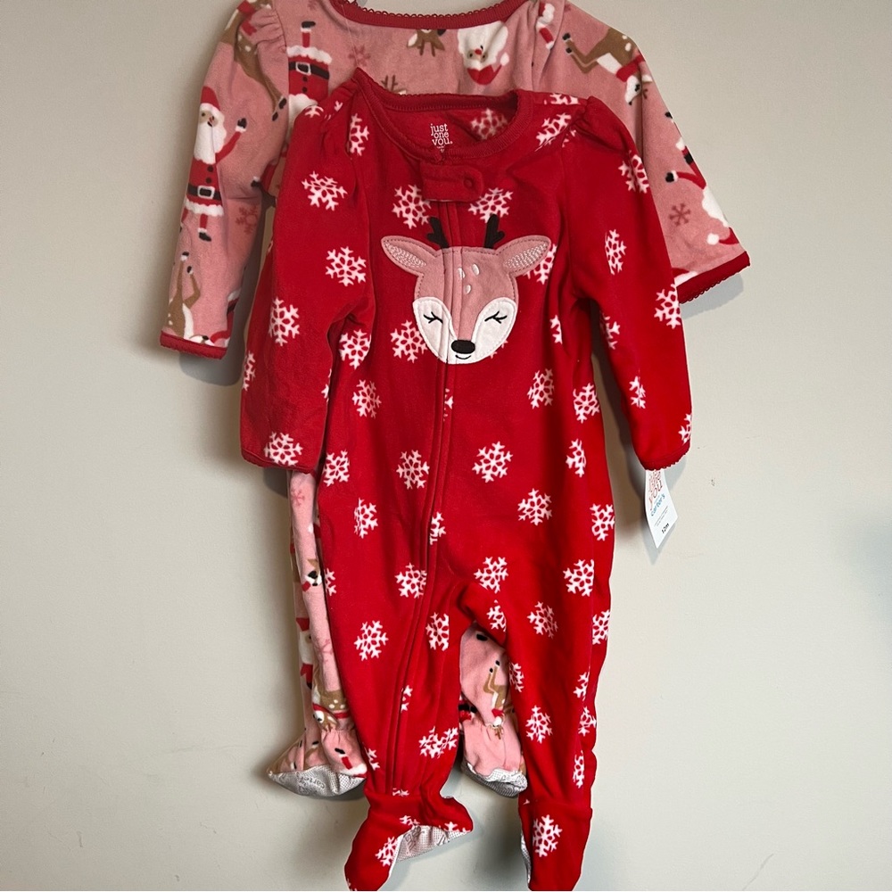 Carters Christmas Pajamas Two Piece Set - Picture 2 of 3